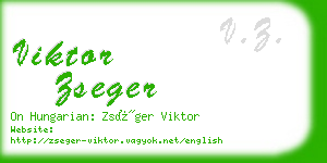 viktor zseger business card